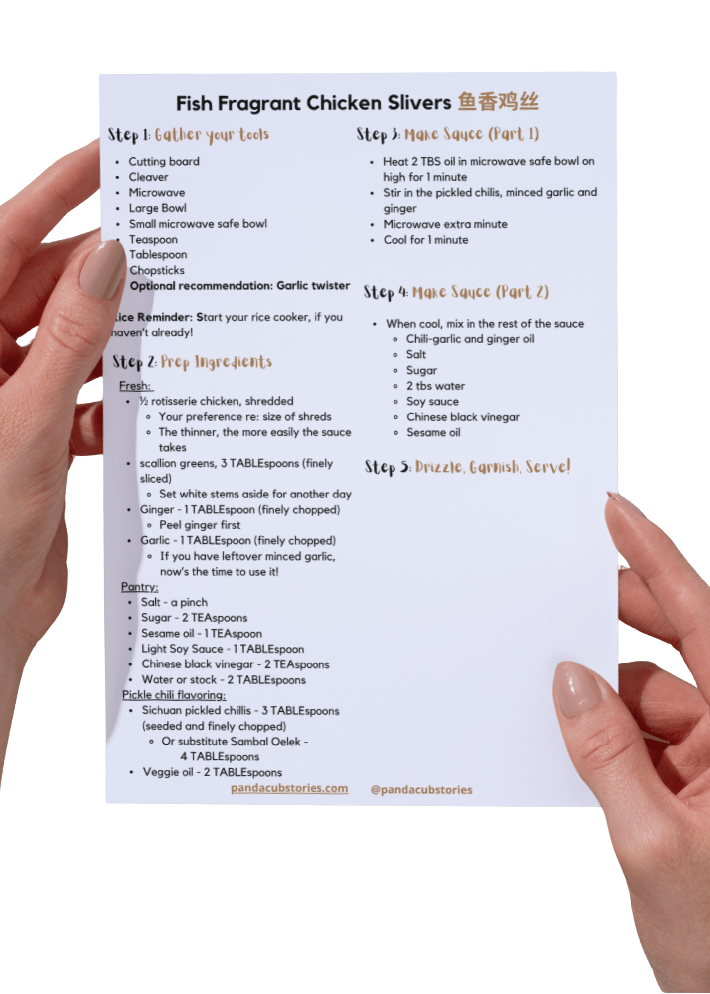 Fish Fragrant Chicken Slivers Recipe Card