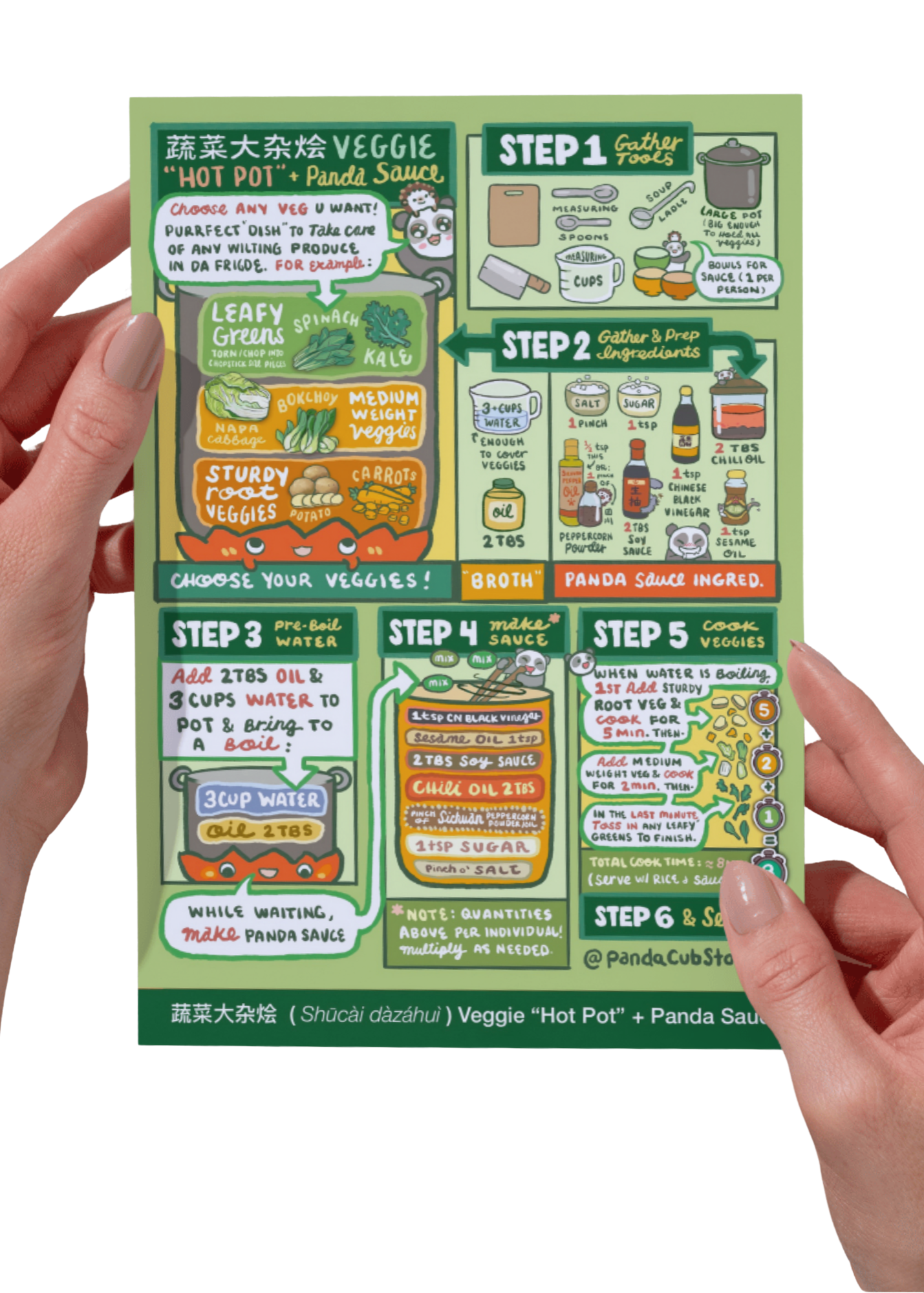 Chinese Veggie delights bundle (x8 cards)