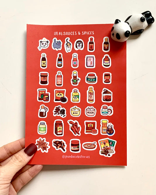 ✨NEW: Sauce n' Spice Sticker Sheet – 36 Yummy Stickers
