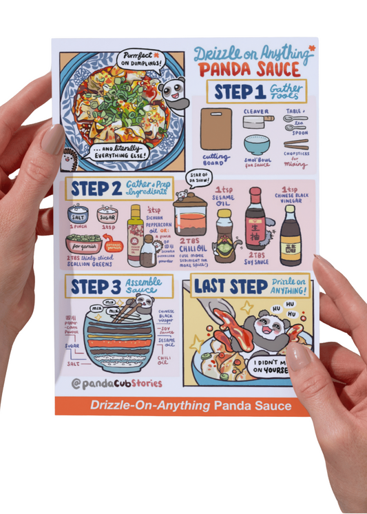 Panda Sauce Recipe Card