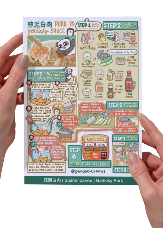Pork in Garlicky Sauce Recipe Card