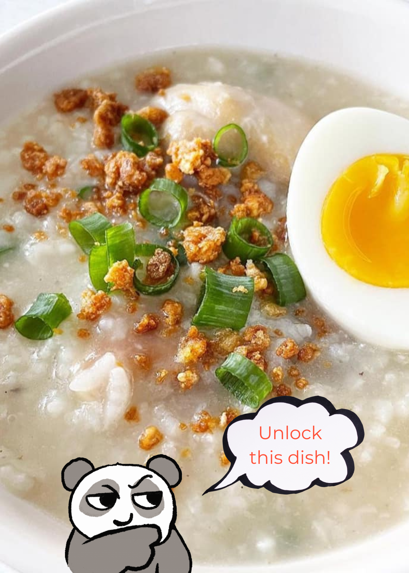 Leftover Turkey Congee Recipe Card