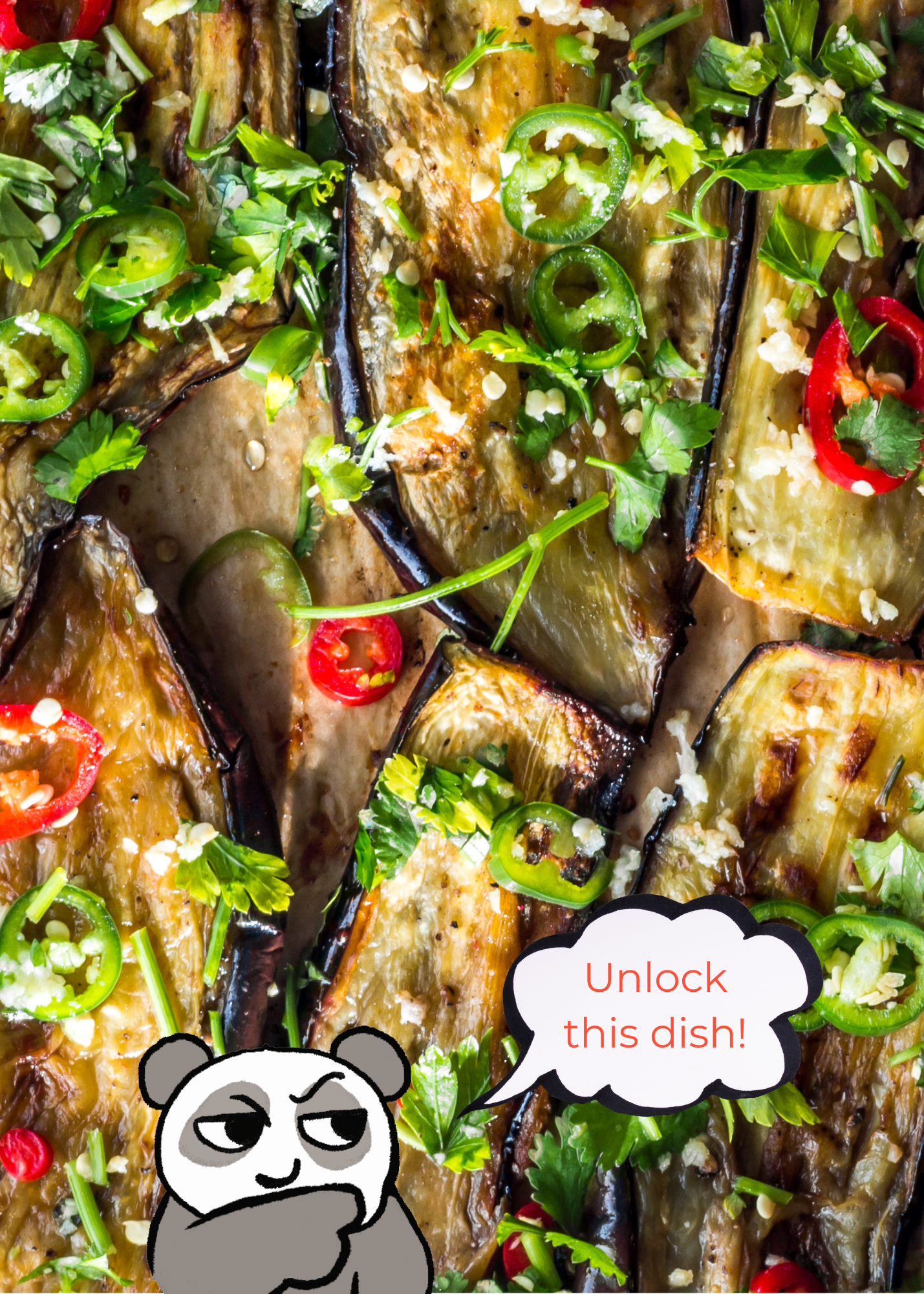 Chili-Garlic Eggplant Recipe Card