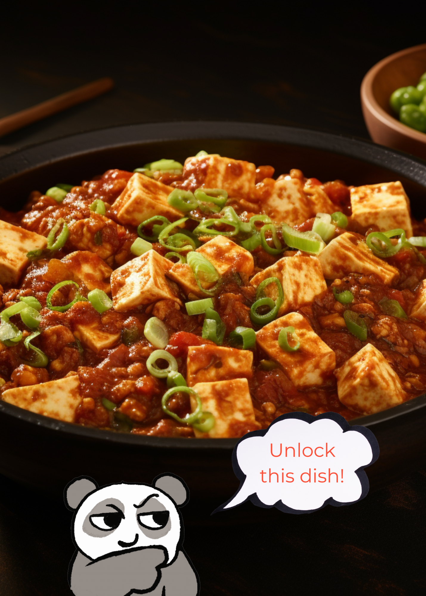 Hot & Sour Flower Tofu Recipe Card