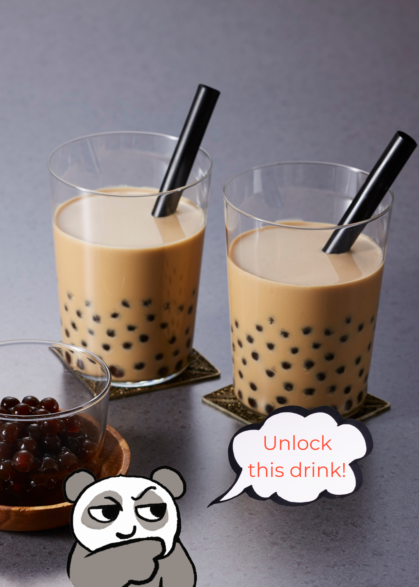 DIY Boba Milk Tea Recipe Card