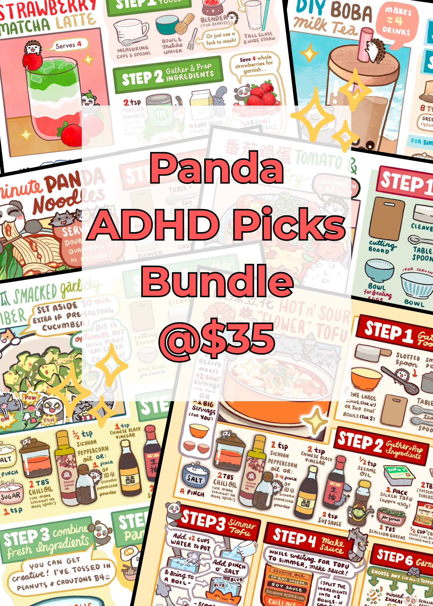 6 cards for $35 (Panda's ADHD Picks!)