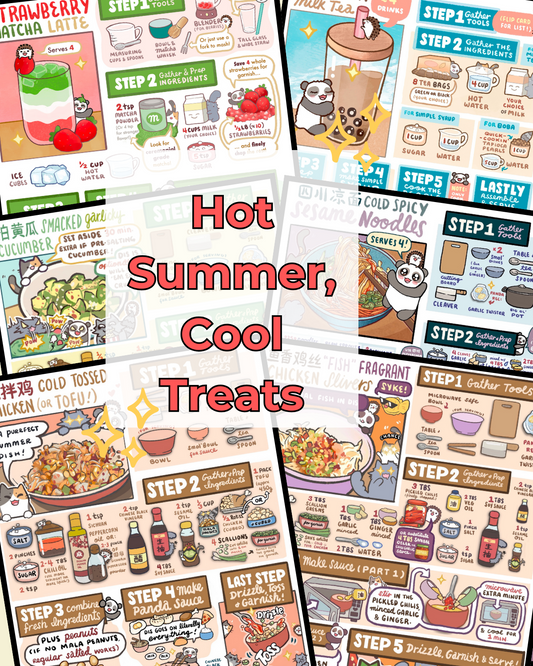 ✨NEW: Hot Summer, Cool Treats Bundle (x6 cards)